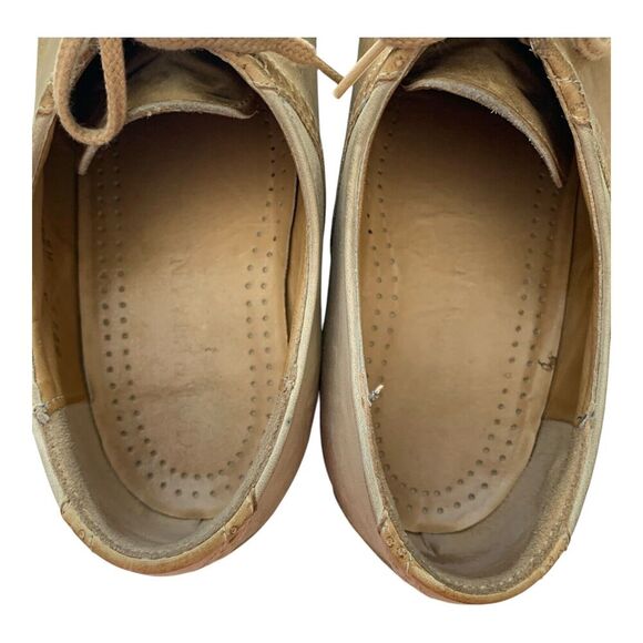 Cole Haan G2 Men's Shoes 10 D Almond Toe Lace Up Suede Oxfords Khaki Two Toned - Picture 9 of 16